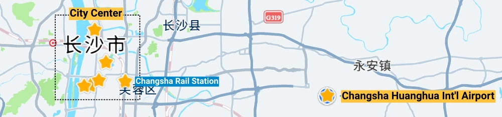 Changsha Airport location