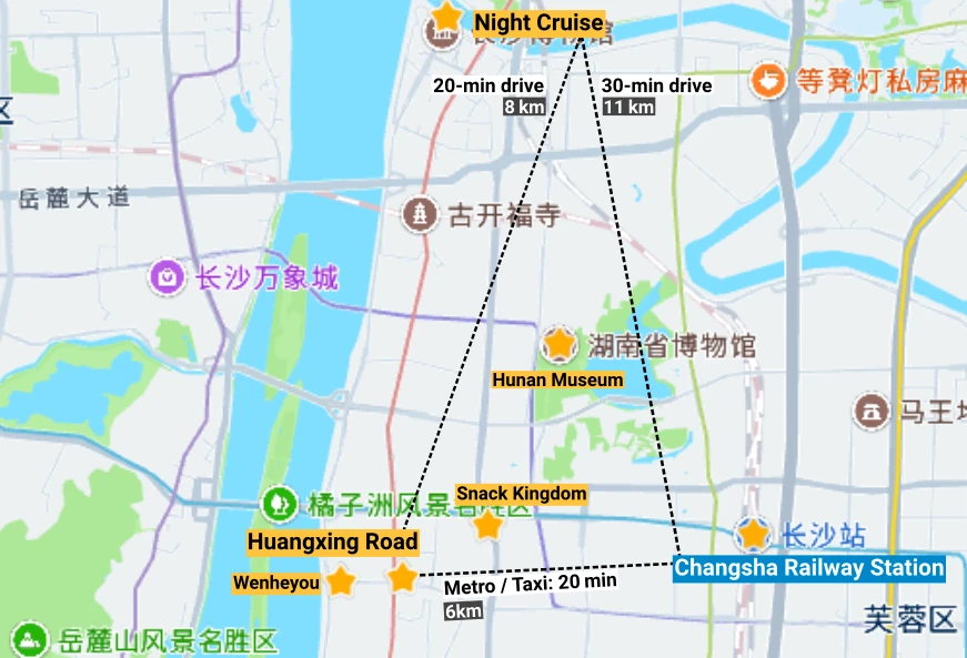 Changsha map