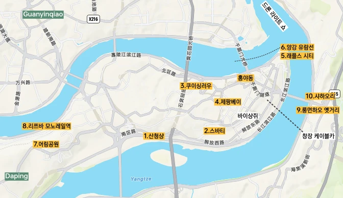 Chongqing map