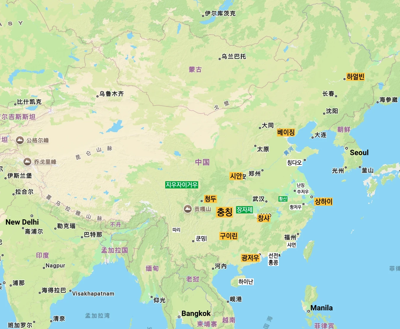 Chongqing location