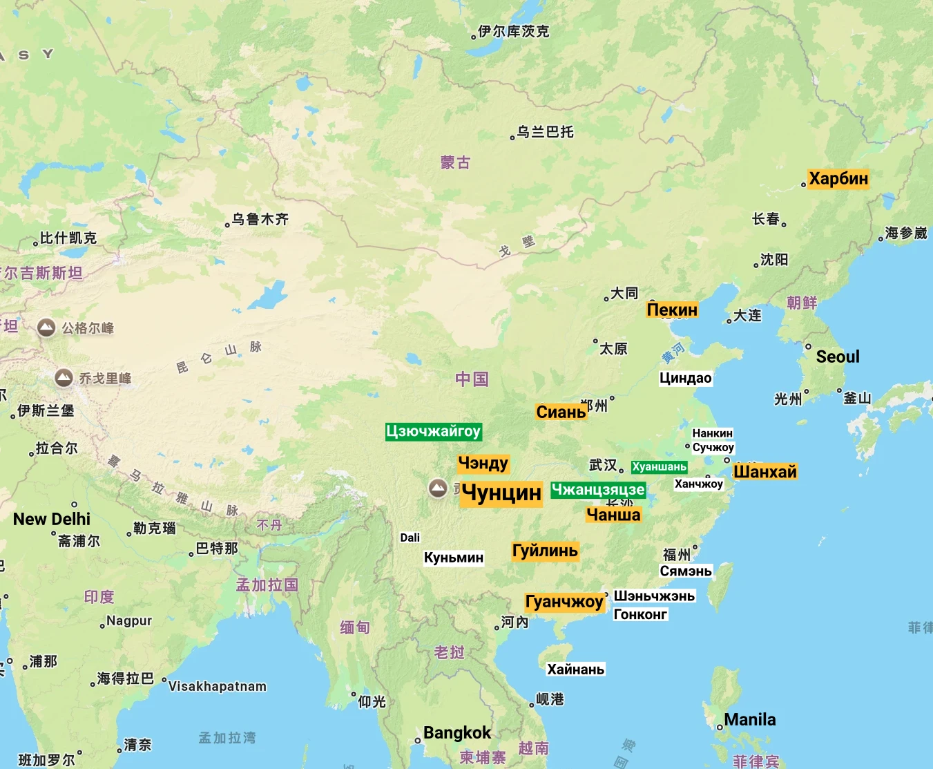 Chongqing location
