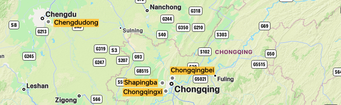 Chongqing location