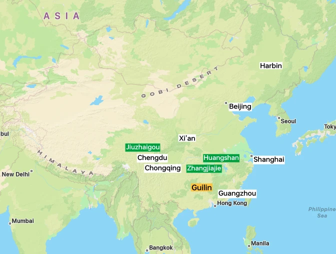 Guilin location