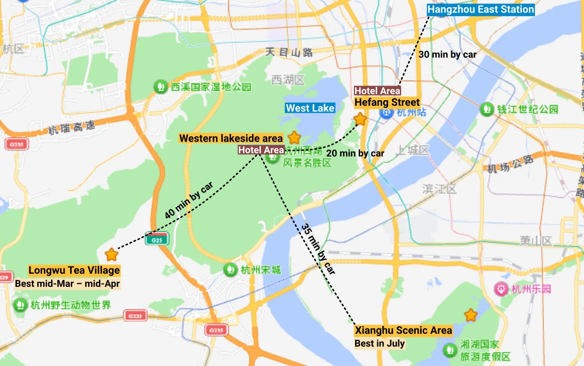 Hangzhou map