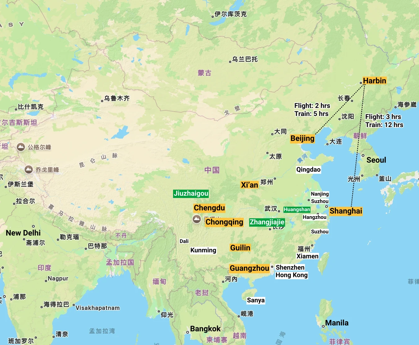 harbin map