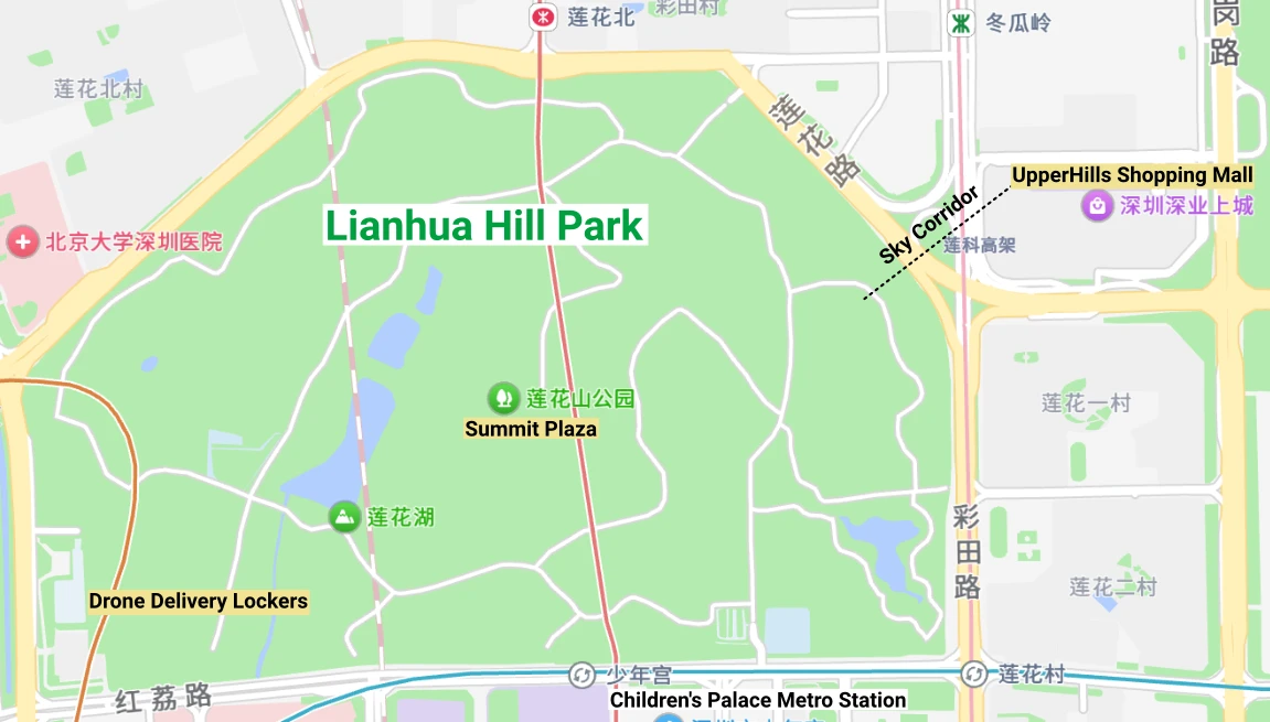lianhuashan map