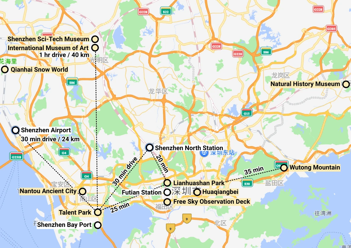 Shenzhen map