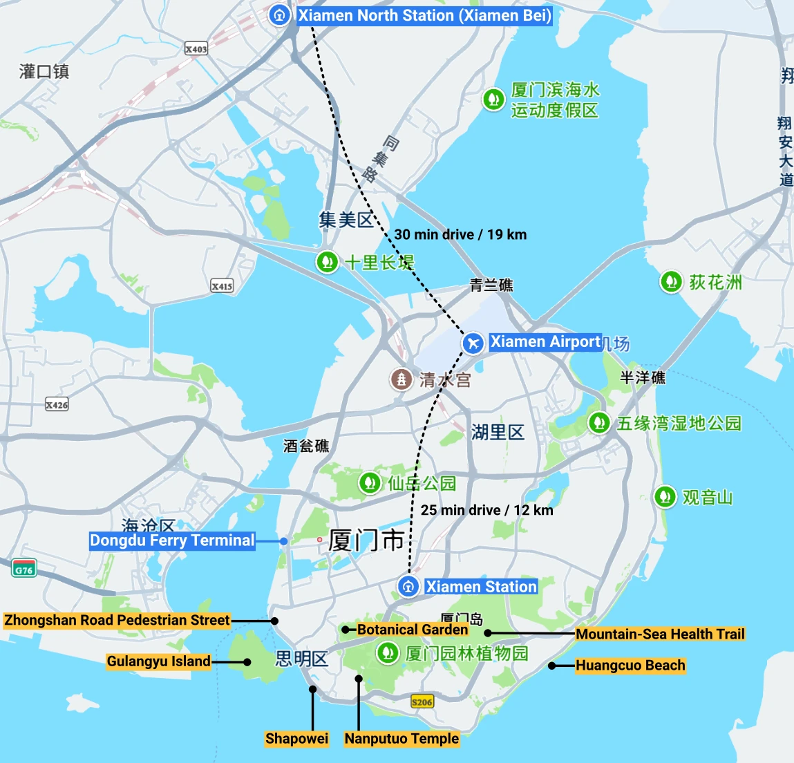 Xiamen map