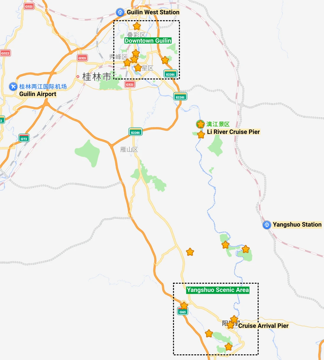 Yangshuo Map
