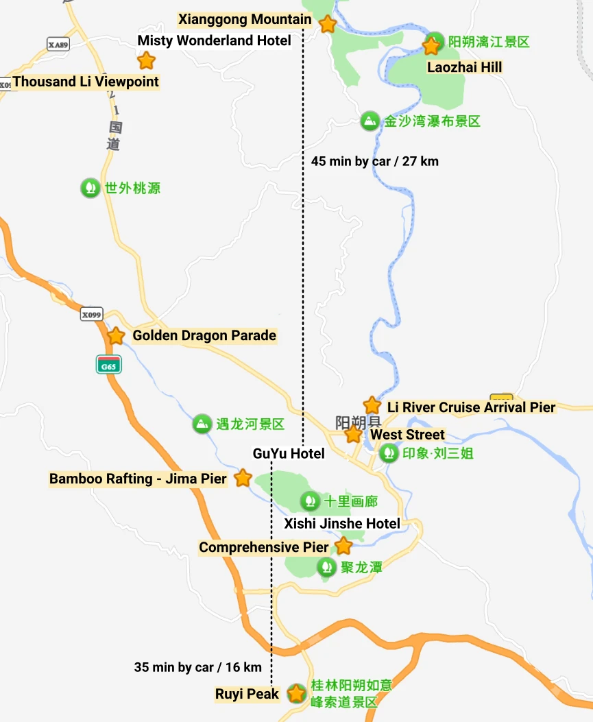 Yangshuo map