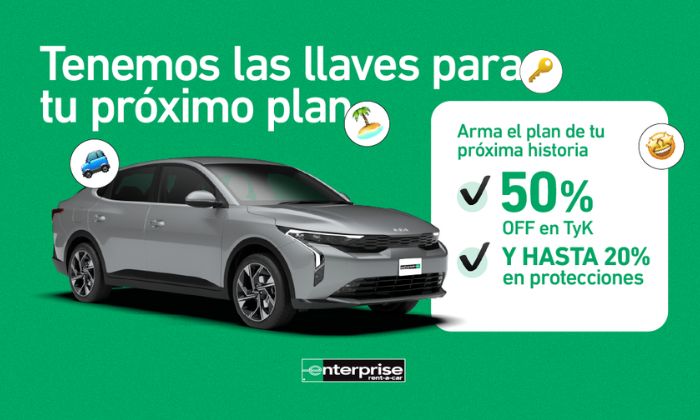 Arma el plan de tu próxima historia con 50% OFF en TyK y hasta 20% en protecciones