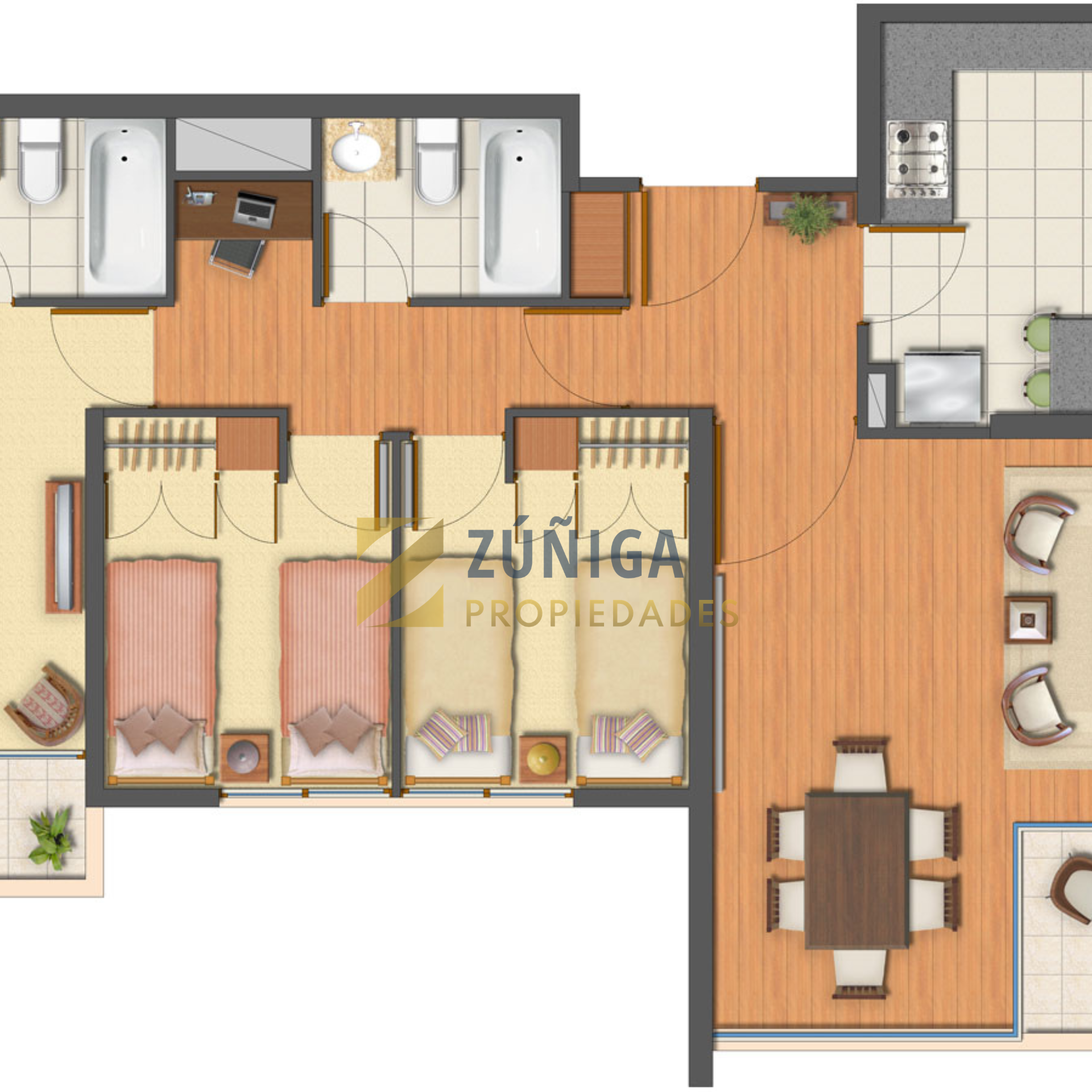 ¡Amplio departamento de 3 dormitorios en arriendo en Ñuñoa! - 18
